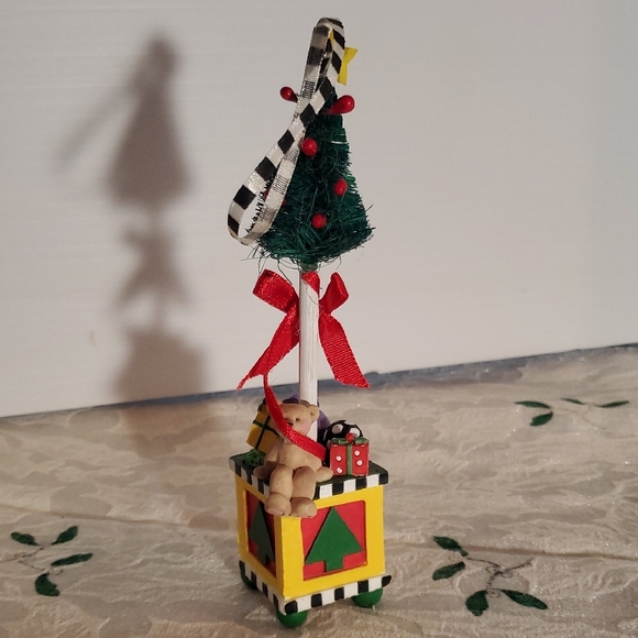 Mary Engelbreit Festive Holiday Tree with Red and Green Accents - Picture 2 of 3